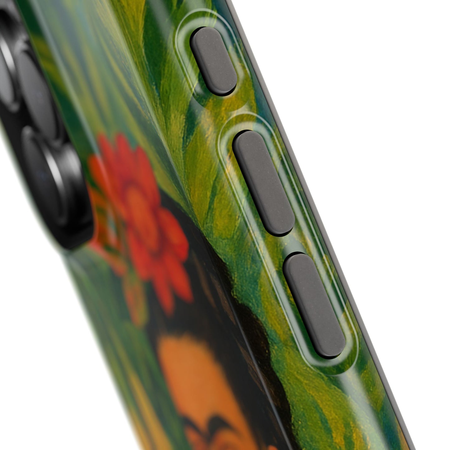 Frida & the Black Cat โ Kahlo Inspired โ iPhone 16, 15, 14, 13 โ MagSafe Magnetic Tough Case by HitStickers