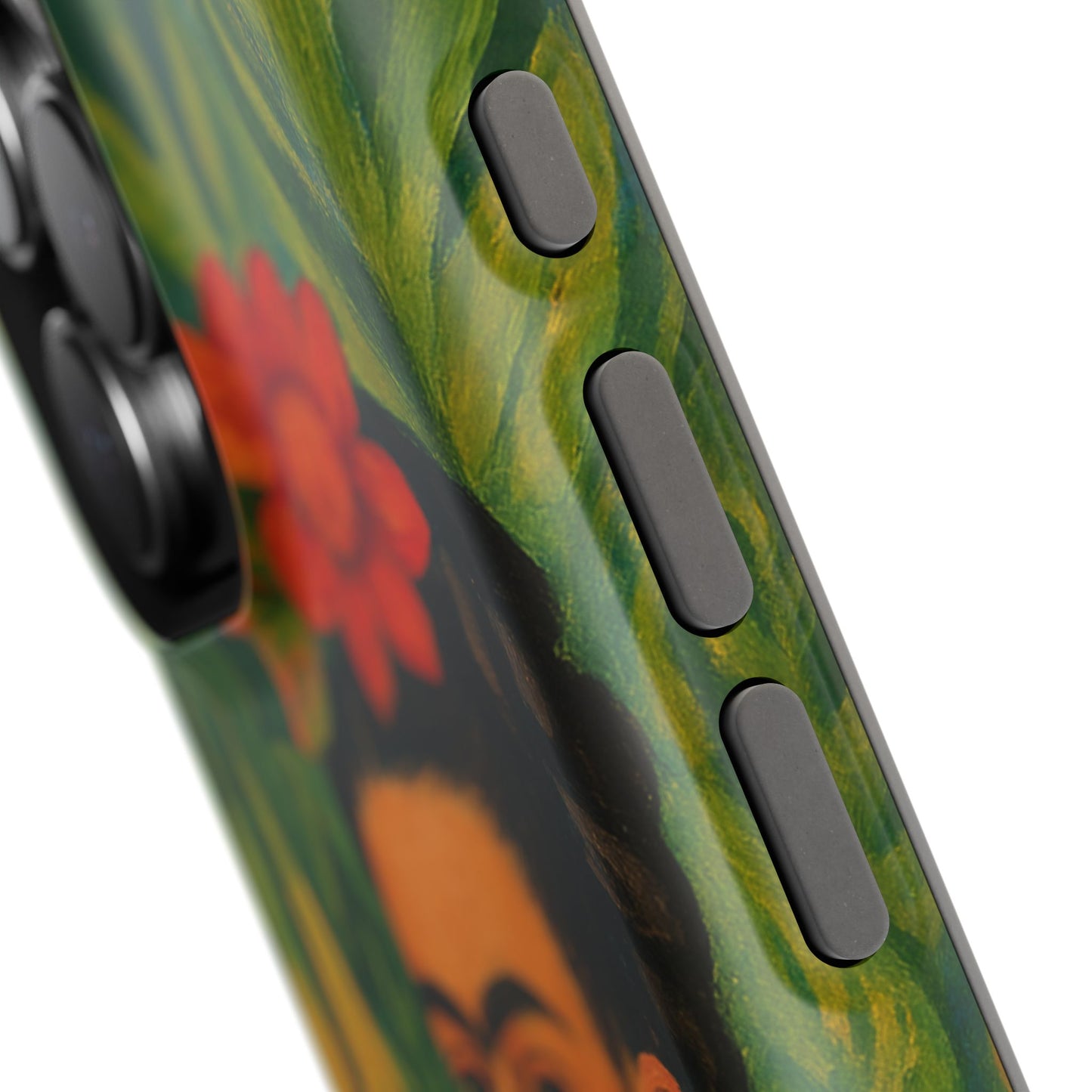 Frida & the Black Cat โ Kahlo Inspired โ iPhone 16, 15, 14, 13 โ MagSafe Magnetic Tough Case by HitStickers