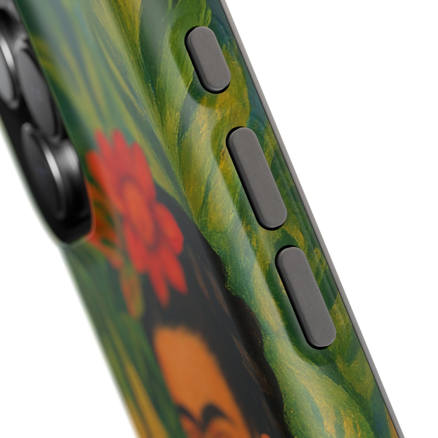 Frida & the Black Cat โ Kahlo Inspired โ iPhone 16, 15, 14, 13 โ MagSafe Magnetic Tough Case by HitStickers