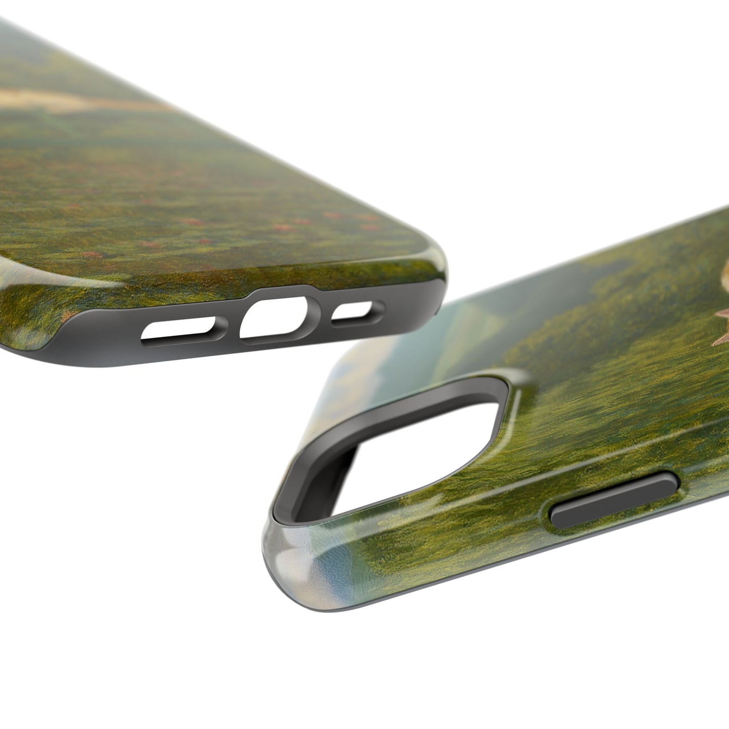 Sleeping Cat on the Japanese Bridge โ Monet Inspired โ iPhone 16, 15, 14, 13 โ MagSafe Magnetic Tough Case by HitStickers