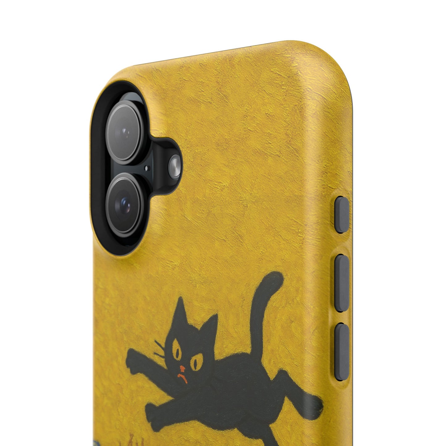Mischievous Cat & Sunflowers โ Van Gogh Inspired โ iPhone 16, 15, 14, 13 โ MagSafe Magnetic Tough Case by HitStickers