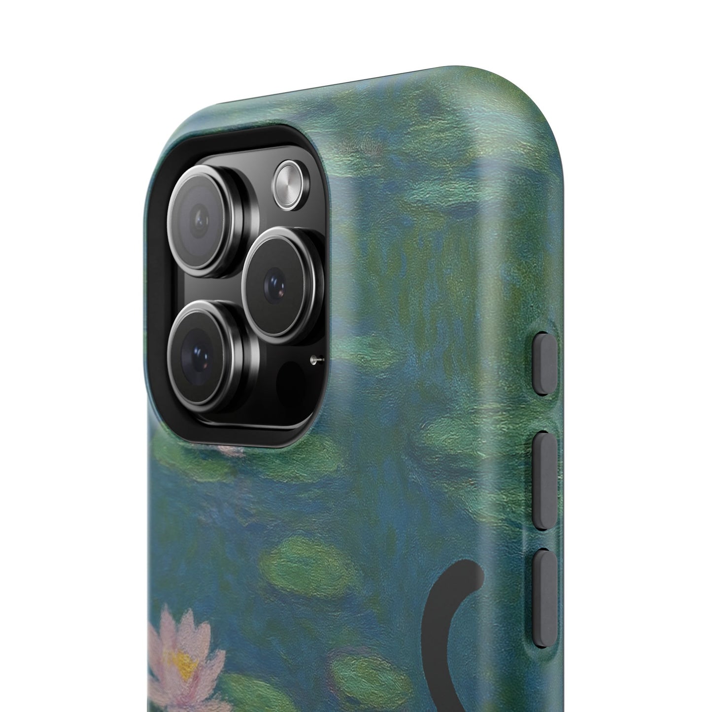 Water Lily Cat โ Monet Inspired โ iPhone 16, 15, 14, 13 โ MagSafe Magnetic Tough Case by HitStickers