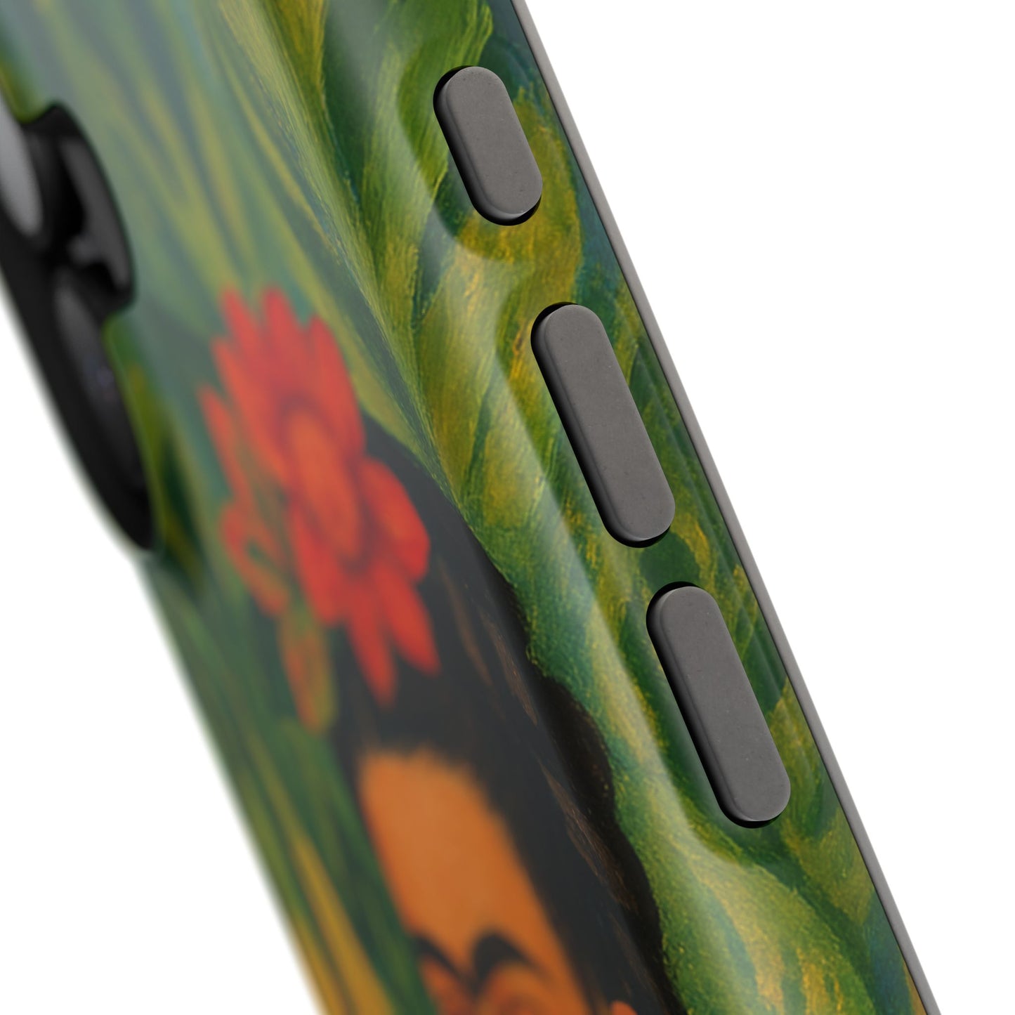 Frida & the Black Cat โ Kahlo Inspired โ iPhone 16, 15, 14, 13 โ MagSafe Magnetic Tough Case by HitStickers