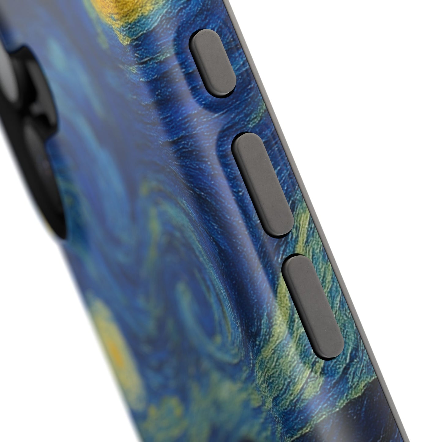 Starry Night Cat โ Van Gogh Inspired โ iPhone 16, 15, 14, 13 โ MagSafe Magnetic Tough Case by HitStickers
