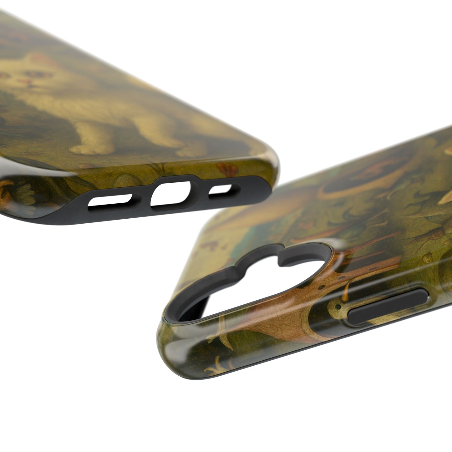 Garden of Cat Delights โ Bosch Inspired โ iPhone 16, 15, 14, 13 โ MagSafe Magnetic Tough Case by HitStickers