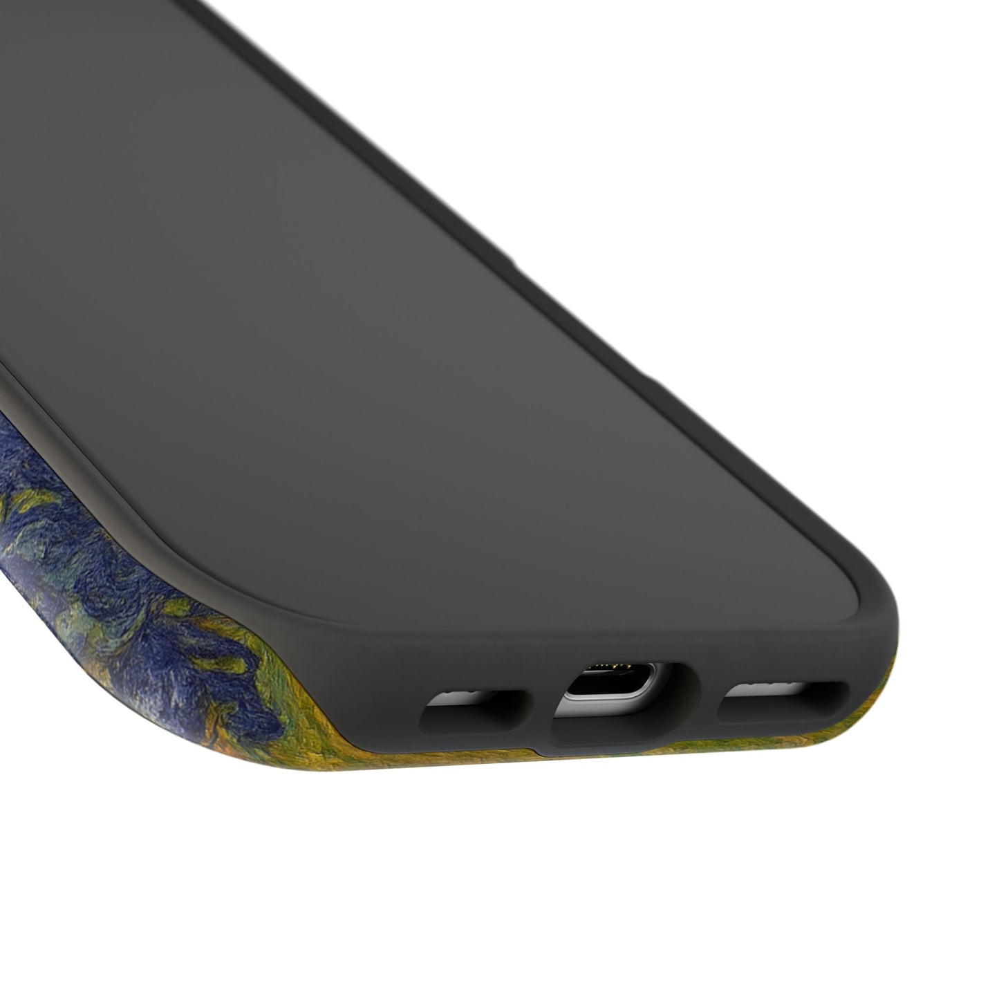 Peaceful Cat in Irises โ Van Gogh Inspired โ iPhone 16, 15, 14, 13 โ MagSafe Magnetic Tough Case by HitStickers