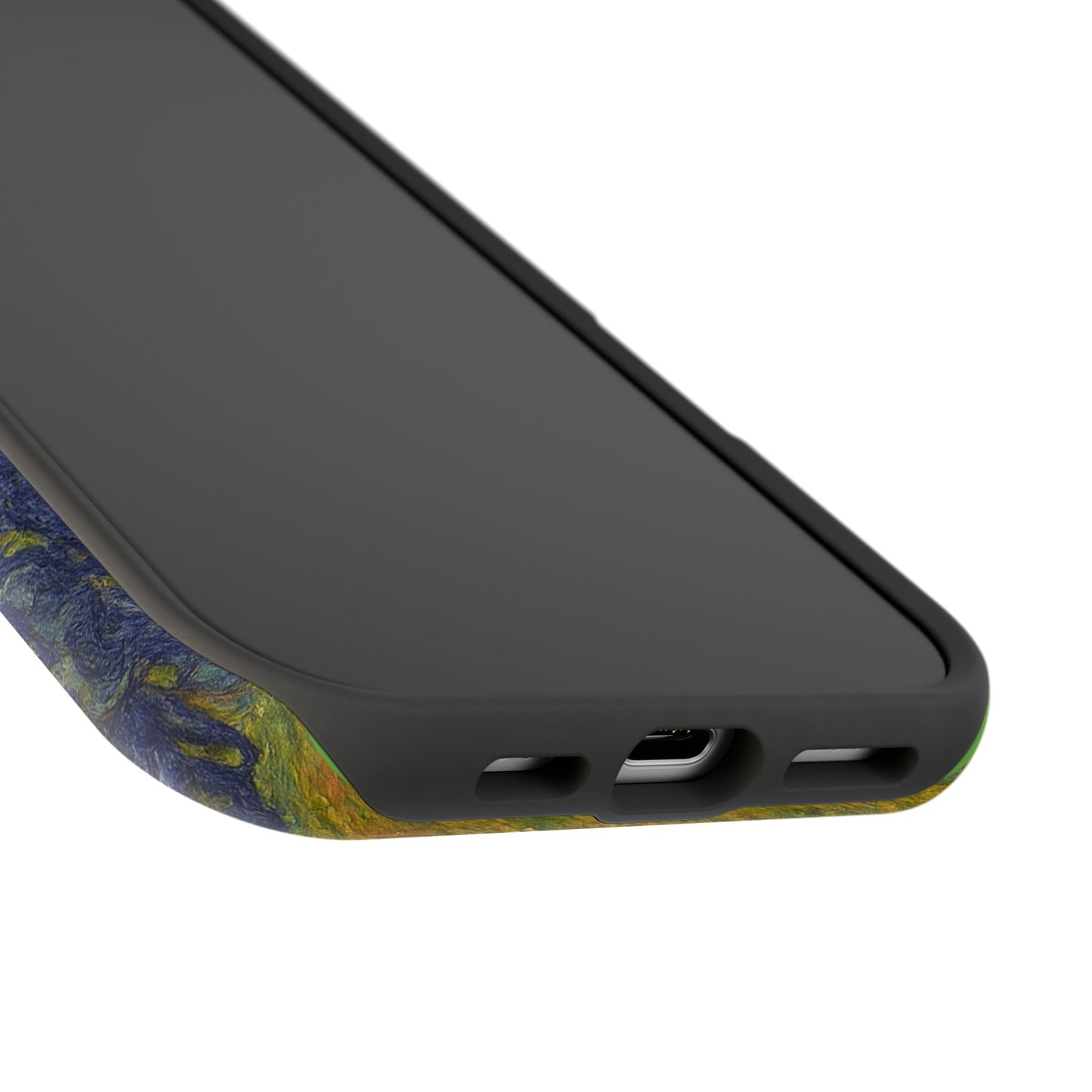 Peaceful Cat in Irises โ Van Gogh Inspired โ iPhone 16, 15, 14, 13 โ MagSafe Magnetic Tough Case by HitStickers