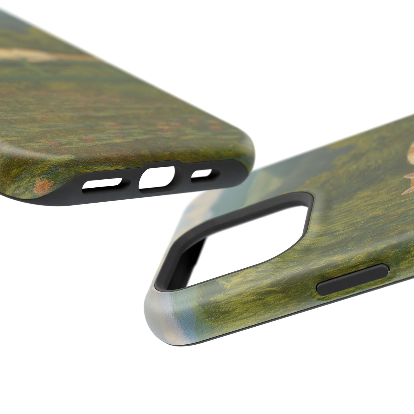Sleeping Cat on the Japanese Bridge โ Monet Inspired โ iPhone 16, 15, 14, 13 โ MagSafe Magnetic Tough Case by HitStickers