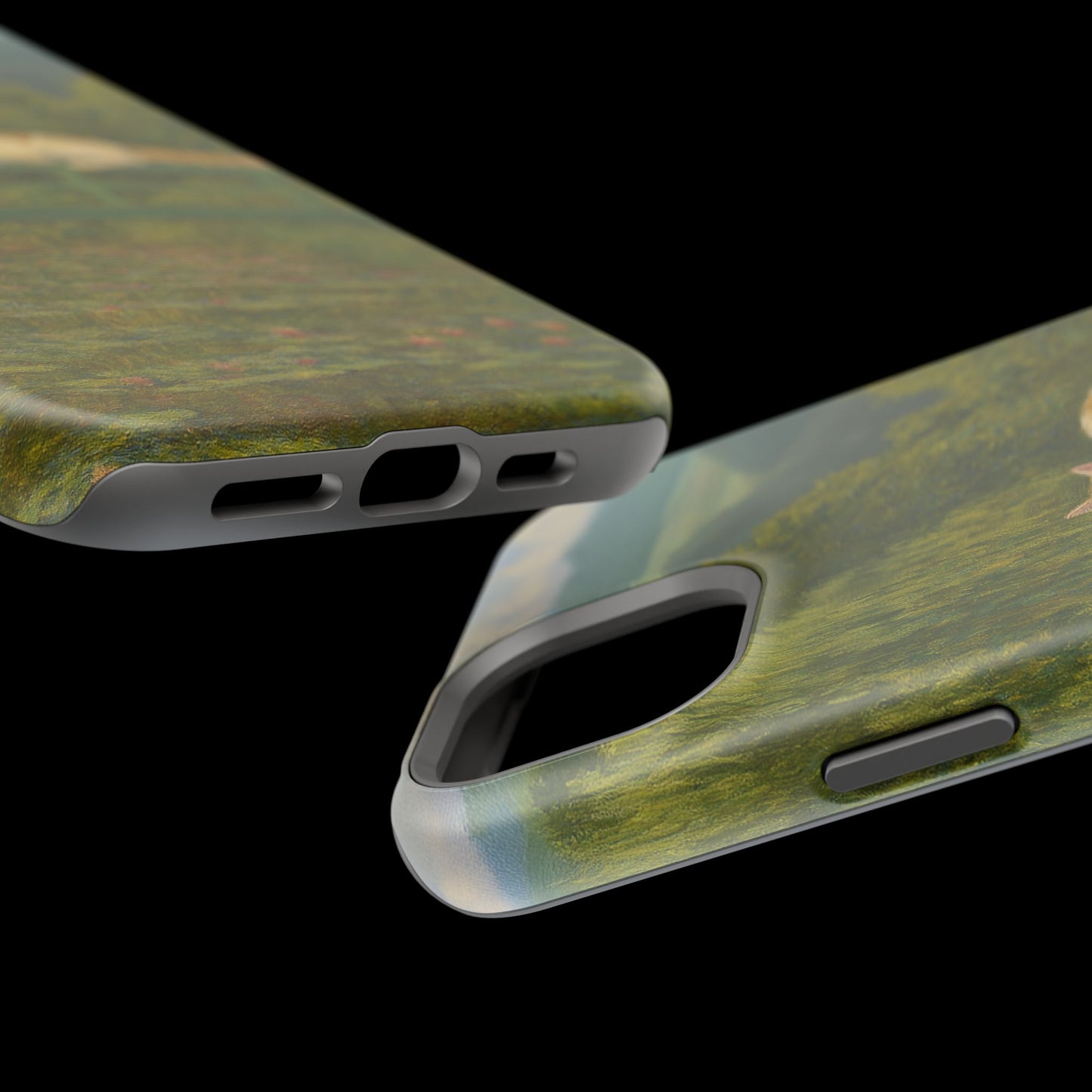 Sleeping Cat on the Japanese Bridge โ Monet Inspired โ iPhone 16, 15, 14, 13 โ MagSafe Magnetic Tough Case by HitStickers