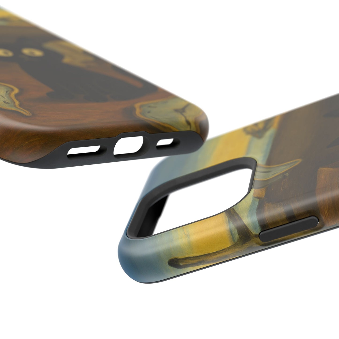 The Cat of Melting Time – Dalí Inspired – iPhone 16, 15, 14, 13 – MagSafe Magnetic Tough Case by HitStickers
