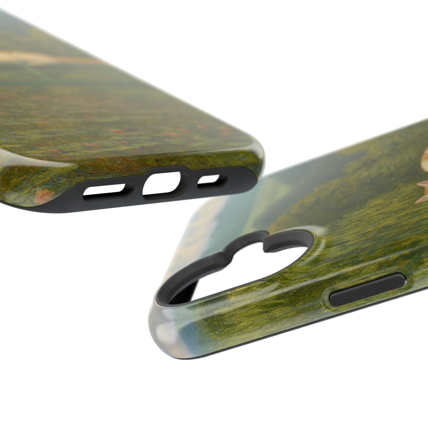 Sleeping Cat on the Japanese Bridge โ Monet Inspired โ iPhone 16, 15, 14, 13 โ MagSafe Magnetic Tough Case by HitStickers