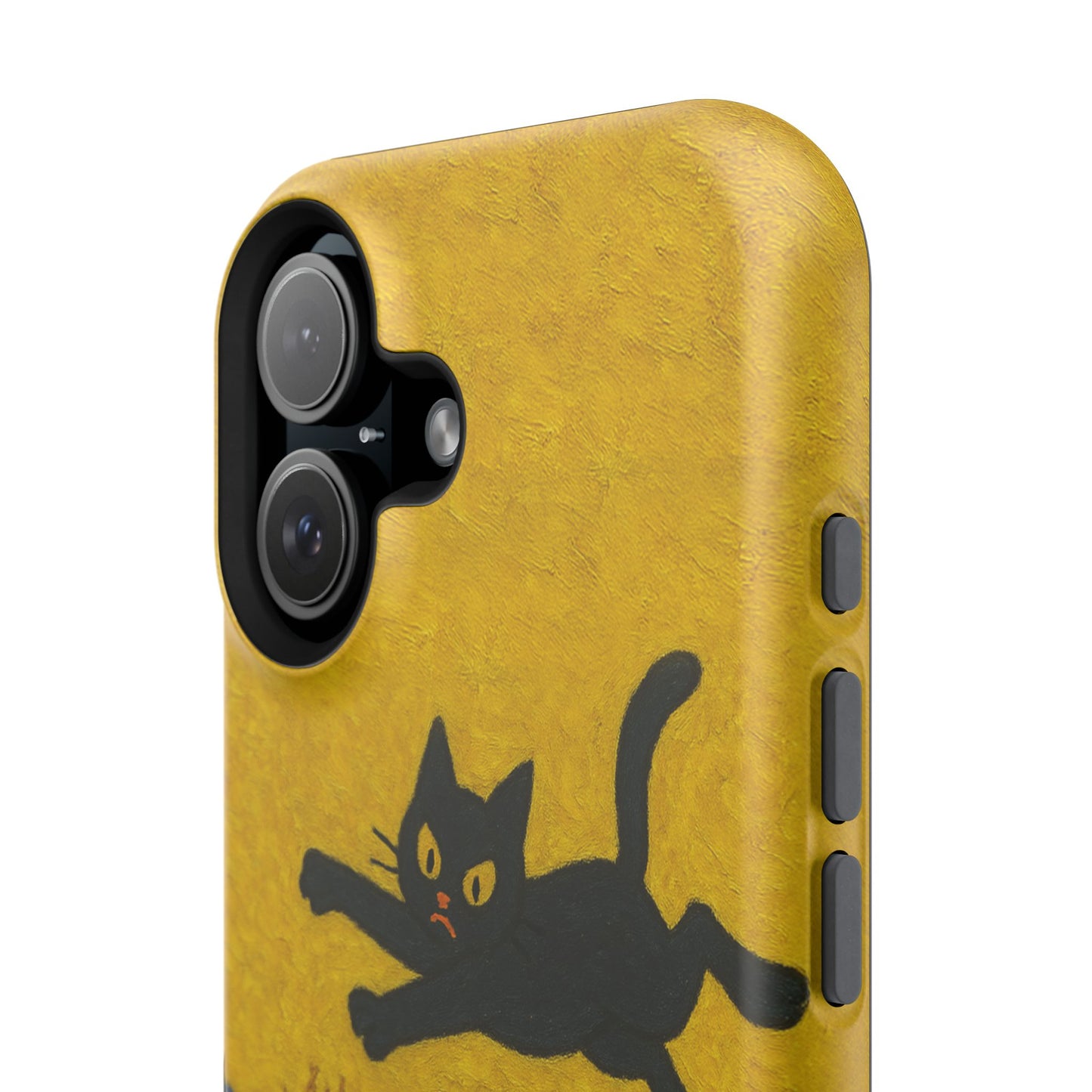 Mischievous Cat & Sunflowers โ Van Gogh Inspired โ iPhone 16, 15, 14, 13 โ MagSafe Magnetic Tough Case by HitStickers