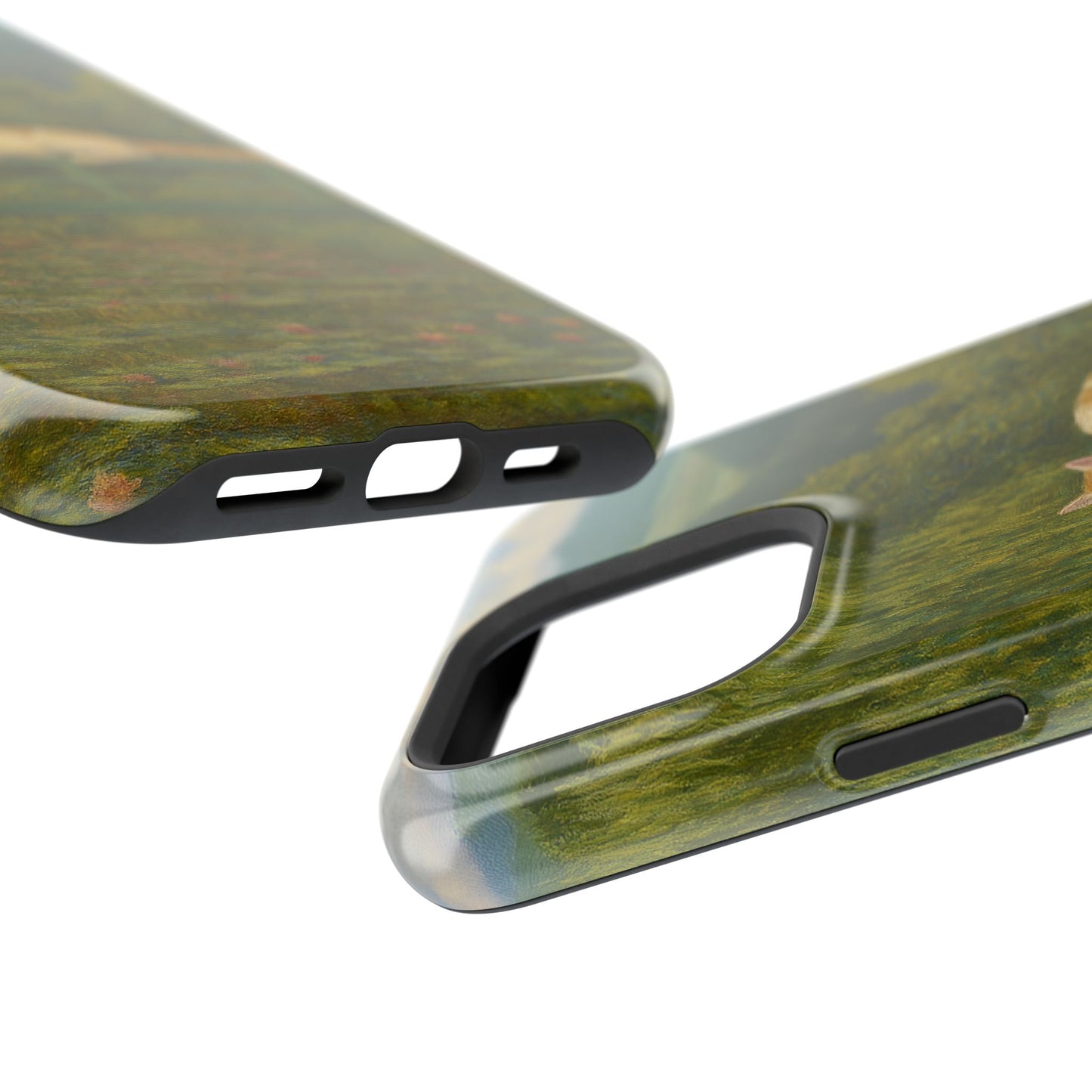 Sleeping Cat on the Japanese Bridge โ Monet Inspired โ iPhone 16, 15, 14, 13 โ MagSafe Magnetic Tough Case by HitStickers