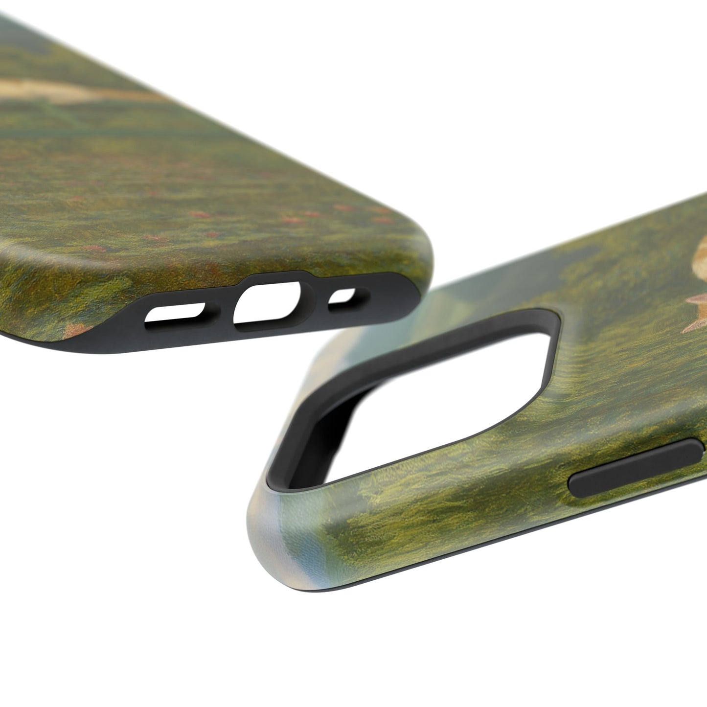 Sleeping Cat on the Japanese Bridge โ Monet Inspired โ iPhone 16, 15, 14, 13 โ MagSafe Magnetic Tough Case by HitStickers