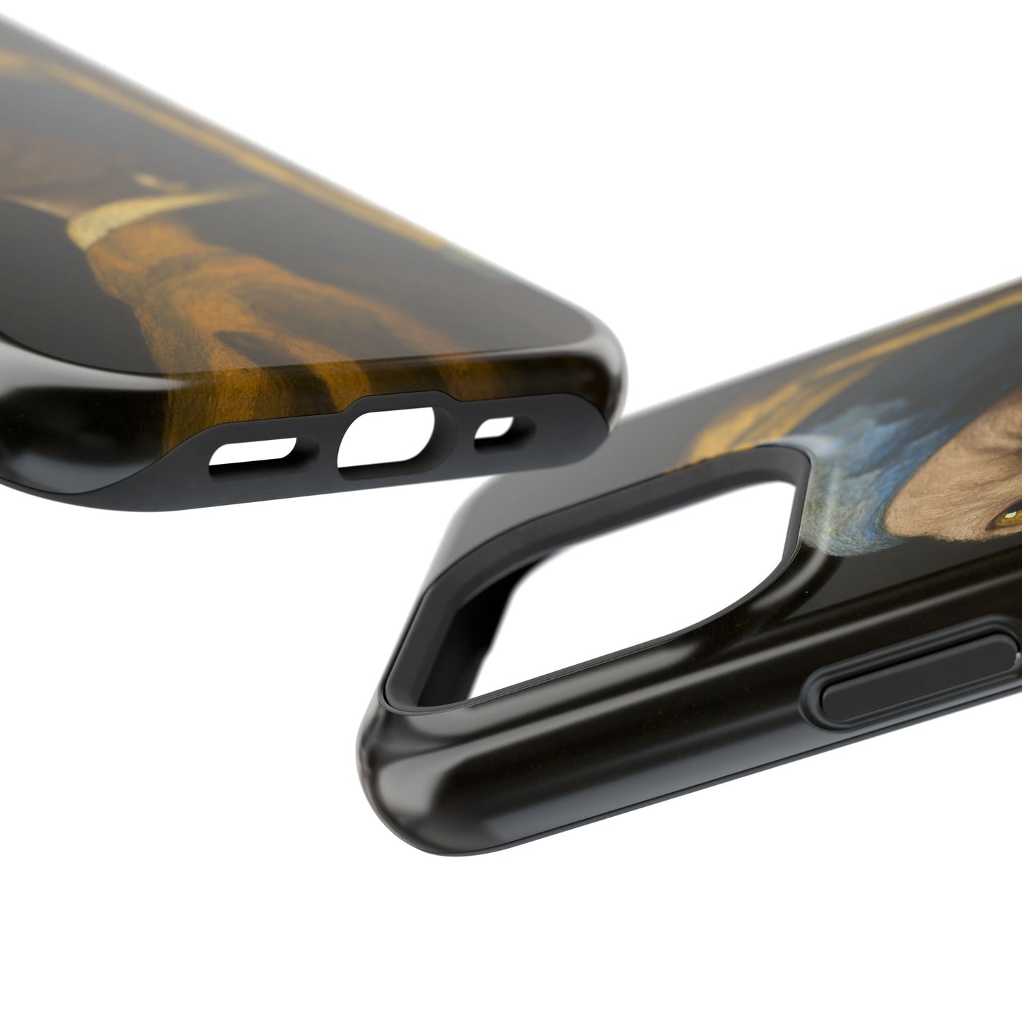 Cat with a Pearl Earring โ Vermeer Inspired โ iPhone 16, 15, 14, 13 โ MagSafe Magnetic Tough Case by HitStickers