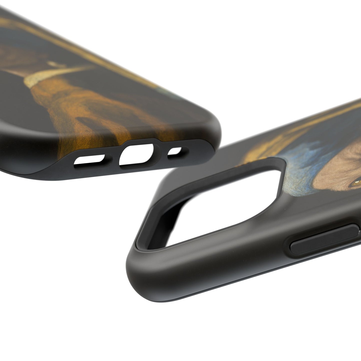 Cat with a Pearl Earring โ Vermeer Inspired โ iPhone 16, 15, 14, 13 โ MagSafe Magnetic Tough Case by HitStickers