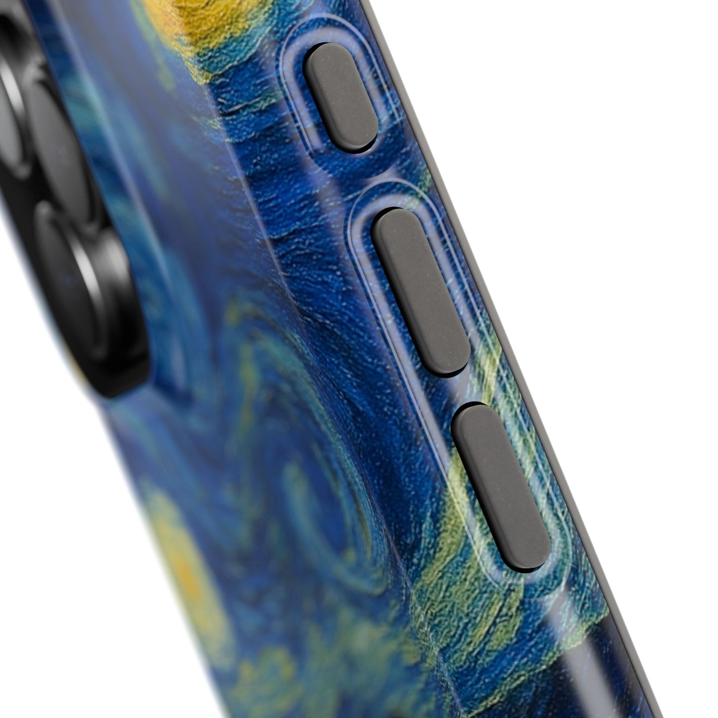 Starry Night Cat โ Van Gogh Inspired โ iPhone 16, 15, 14, 13 โ MagSafe Magnetic Tough Case by HitStickers