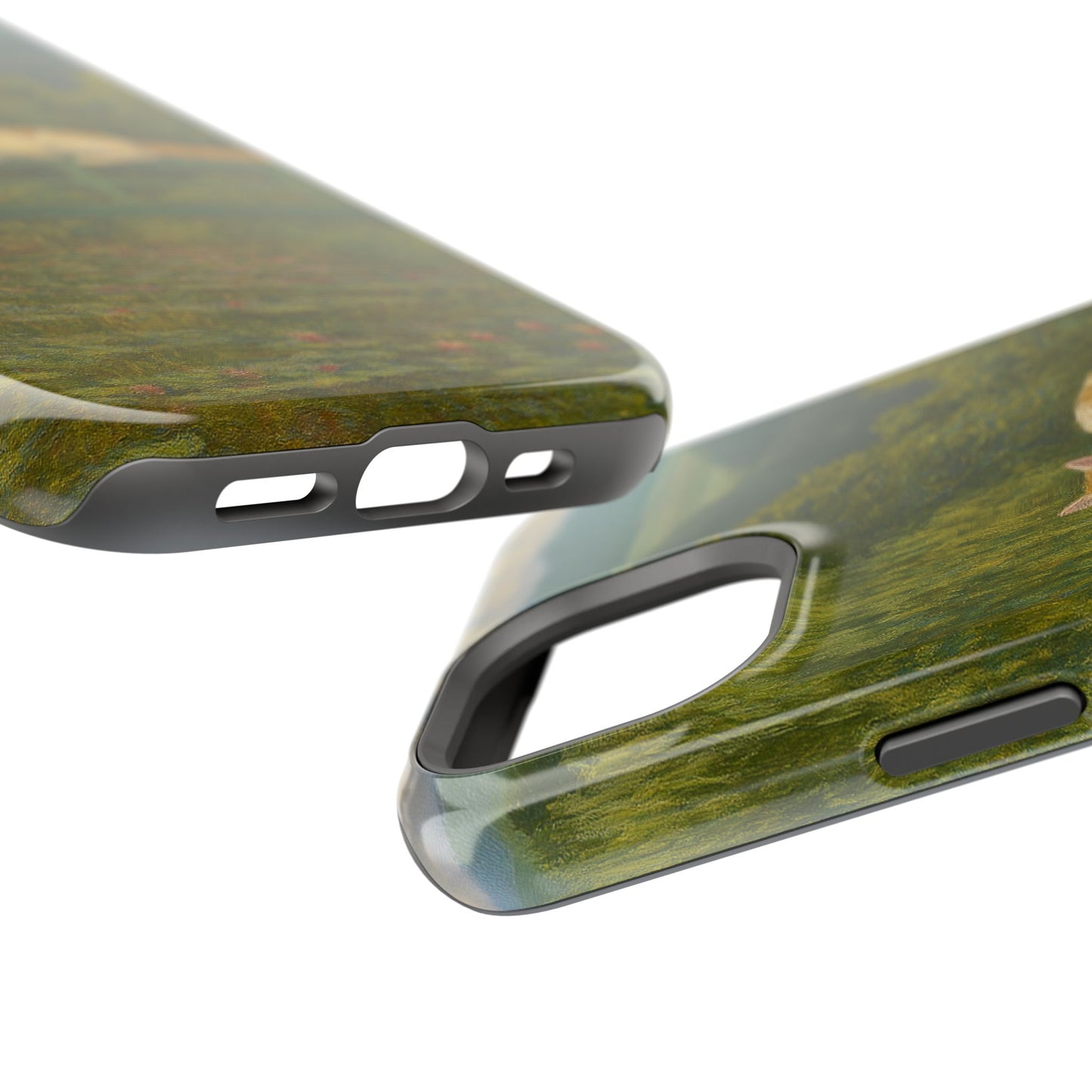 Sleeping Cat on the Japanese Bridge โ Monet Inspired โ iPhone 16, 15, 14, 13 โ MagSafe Magnetic Tough Case by HitStickers