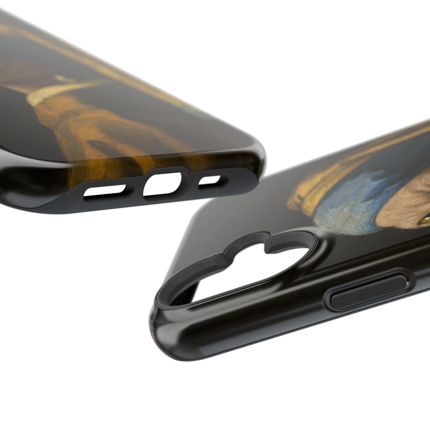 Cat with a Pearl Earring โ Vermeer Inspired โ iPhone 16, 15, 14, 13 โ MagSafe Magnetic Tough Case by HitStickers