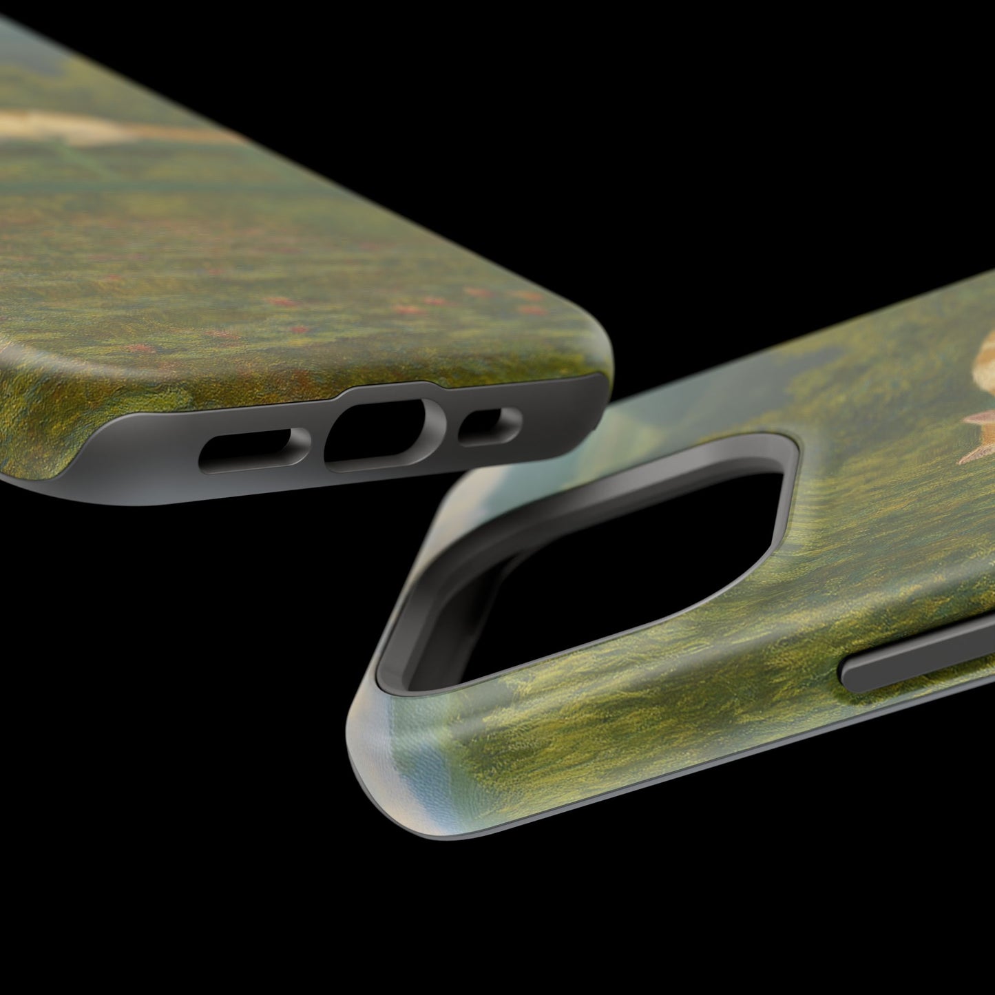 Sleeping Cat on the Japanese Bridge โ Monet Inspired โ iPhone 16, 15, 14, 13 โ MagSafe Magnetic Tough Case by HitStickers