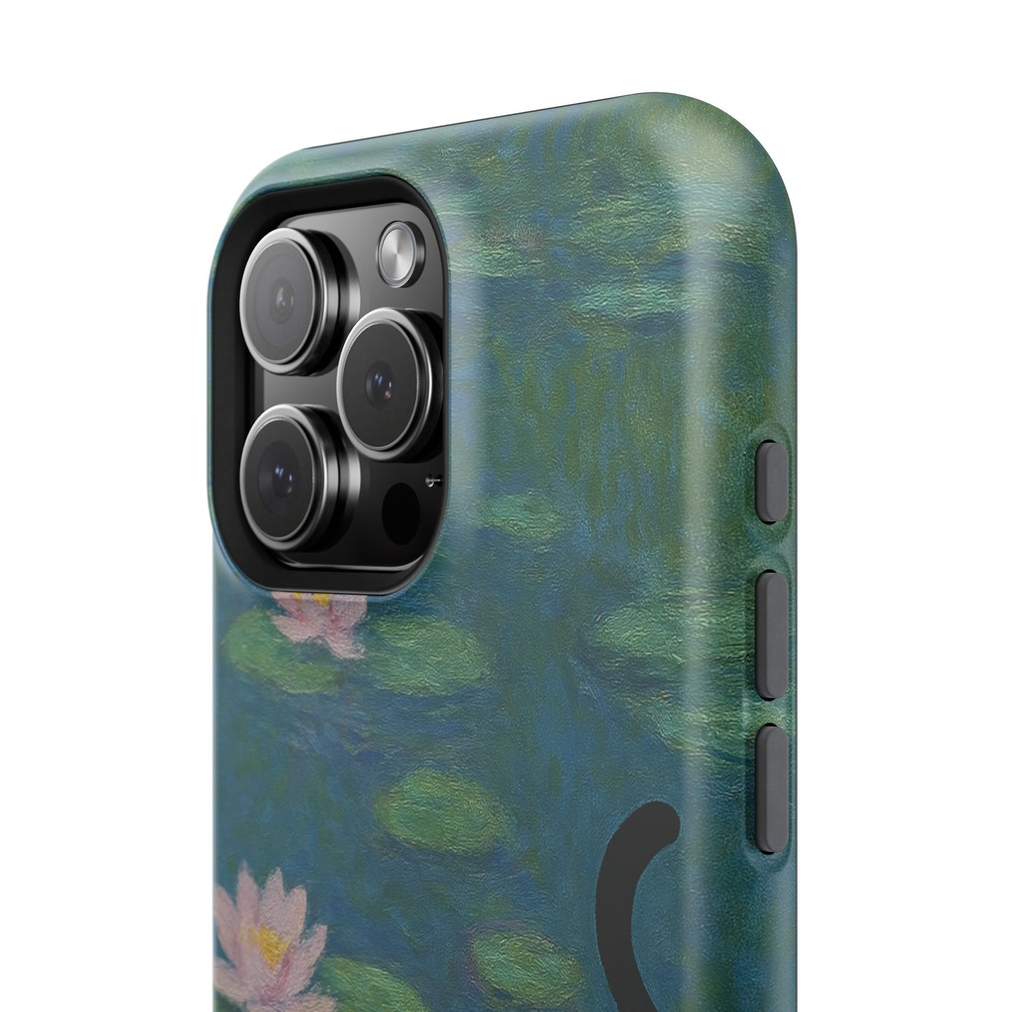 Water Lily Cat โ Monet Inspired โ iPhone 16, 15, 14, 13 โ MagSafe Magnetic Tough Case by HitStickers