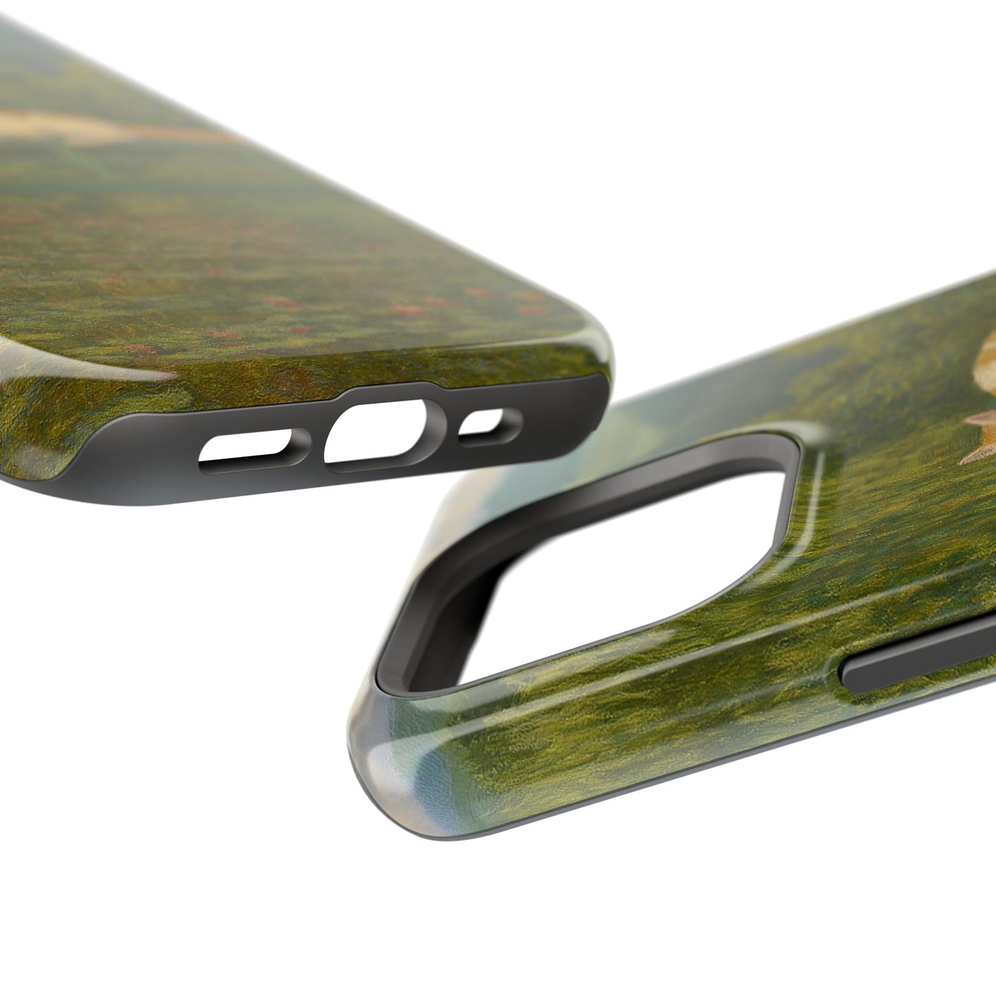 Sleeping Cat on the Japanese Bridge โ Monet Inspired โ iPhone 16, 15, 14, 13 โ MagSafe Magnetic Tough Case by HitStickers