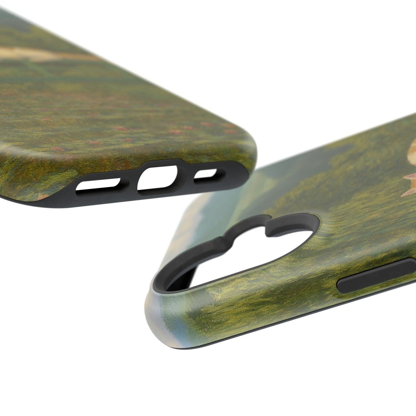 Sleeping Cat on the Japanese Bridge โ Monet Inspired โ iPhone 16, 15, 14, 13 โ MagSafe Magnetic Tough Case by HitStickers