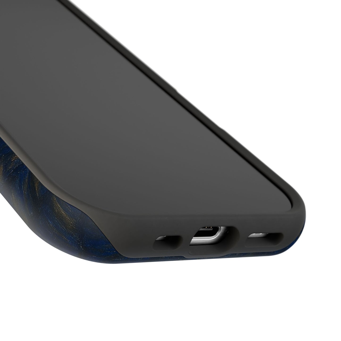 Starry Night Cat โ Van Gogh Inspired โ iPhone 16, 15, 14, 13 โ MagSafe Magnetic Tough Case by HitStickers