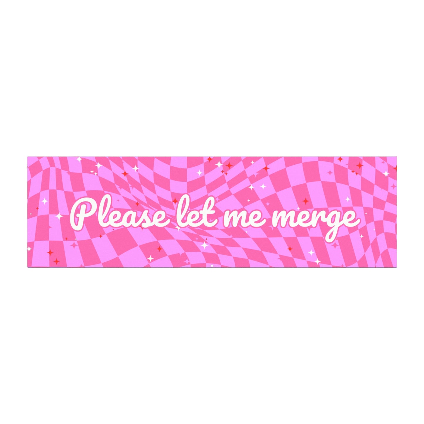 Please Let Me Merge Car Magnet – Funny Driver Bumper Magnet for Safe Merging Chaos