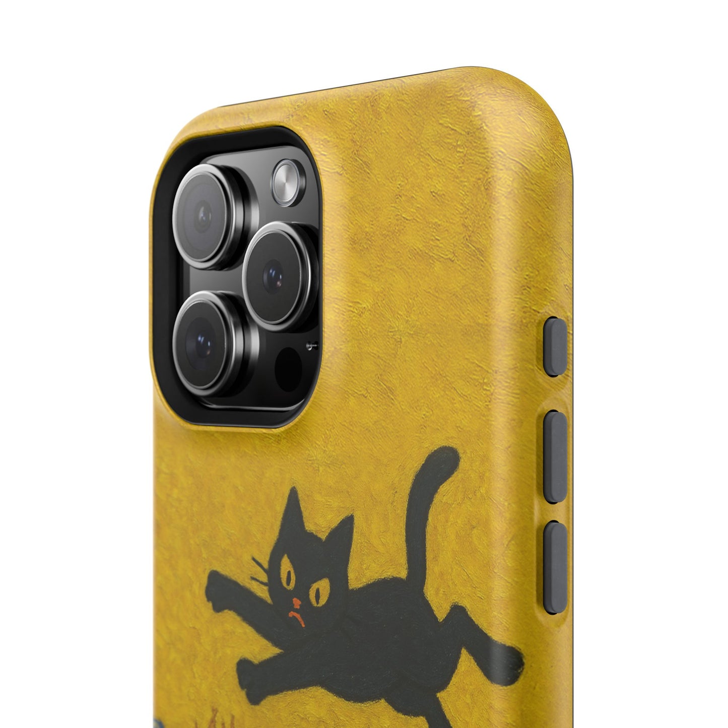 Mischievous Cat & Sunflowers โ Van Gogh Inspired โ iPhone 16, 15, 14, 13 โ MagSafe Magnetic Tough Case by HitStickers