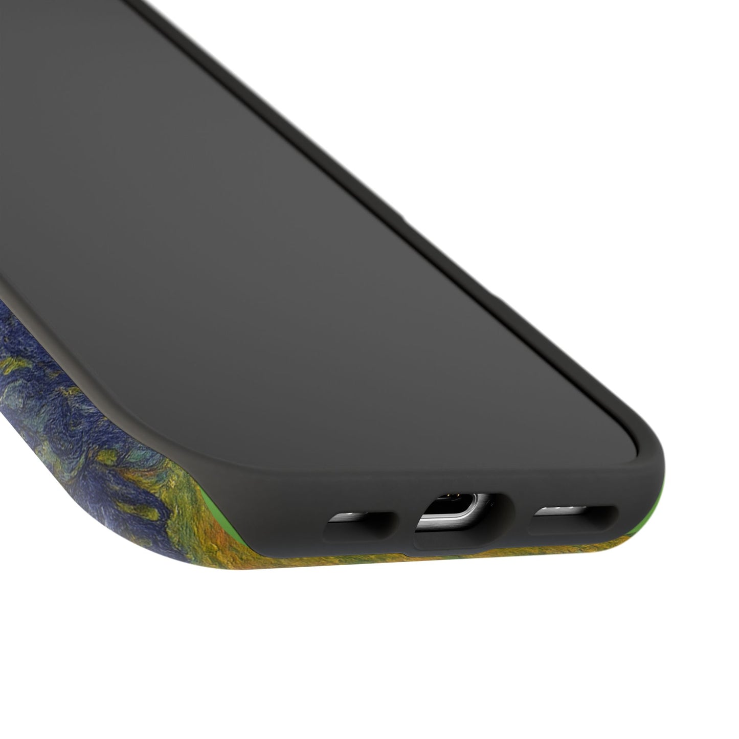 Peaceful Cat in Irises โ Van Gogh Inspired โ iPhone 16, 15, 14, 13 โ MagSafe Magnetic Tough Case by HitStickers