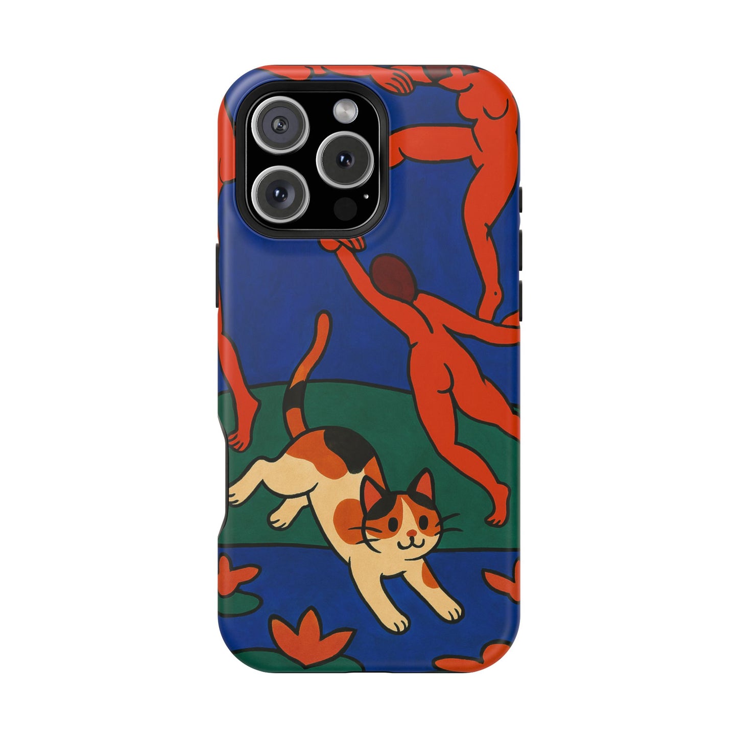 Dancing with the Cat – Matisse Inspired – iPhone 16, 15, 14, 13 – MagSafe Magnetic Tough Case by HitStickers