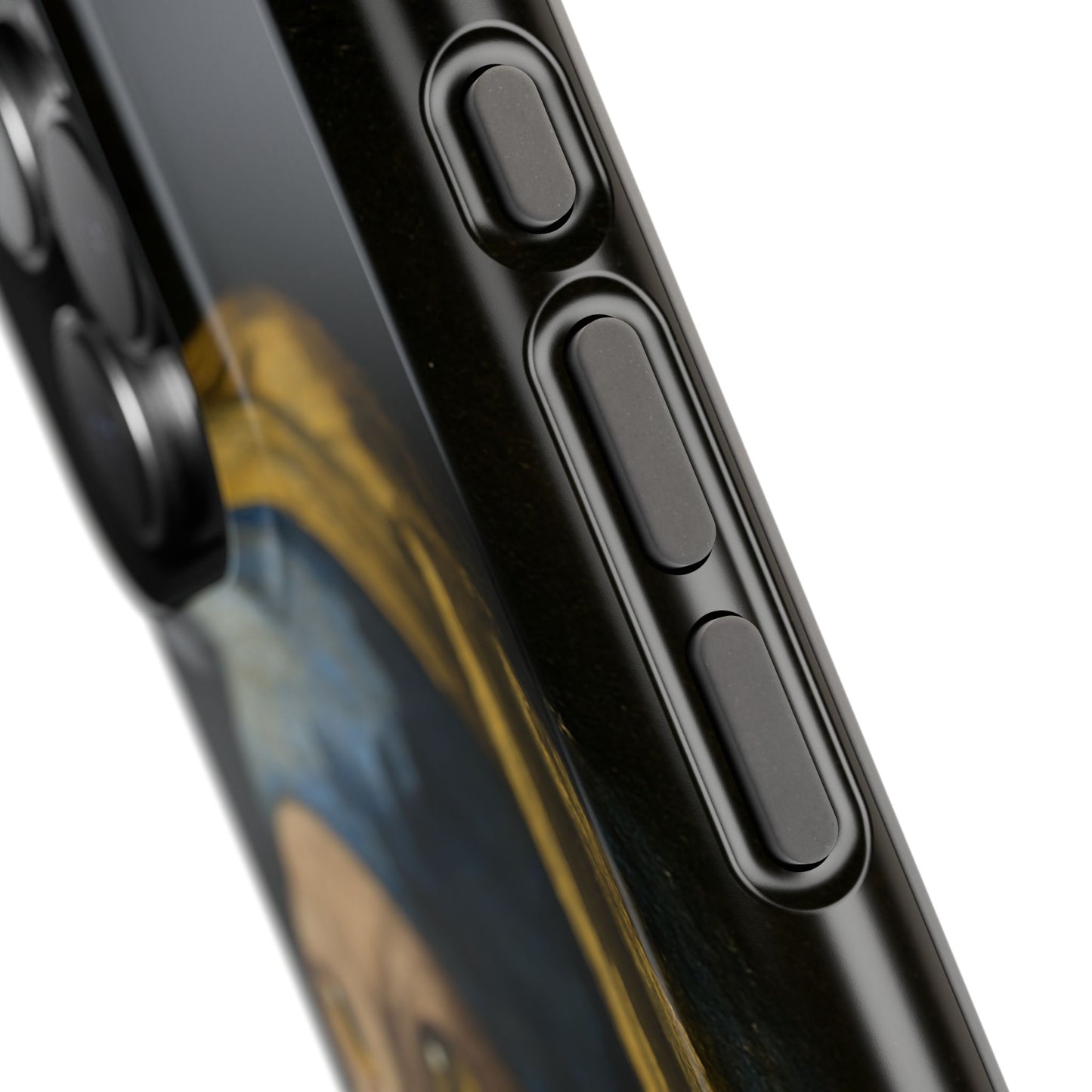 Cat with a Pearl Earring – Vermeer Inspired – iPhone 16, 15, 14, 13 – MagSafe Magnetic Tough Case by HitStickers
