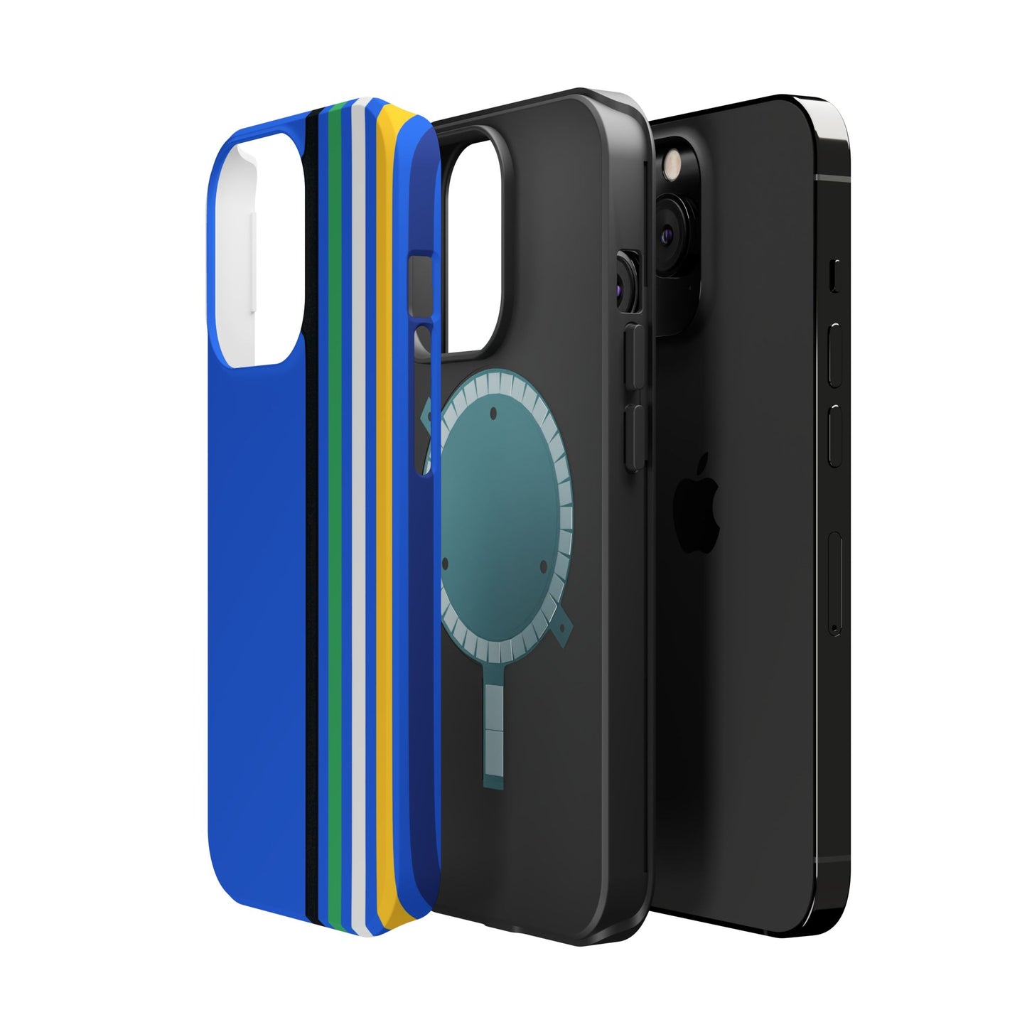 Electric Stripes iPhone 16, 15, 14, 13 - MagSafe Magnetic Tough Case by HitStickers