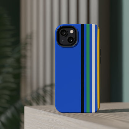 Electric Stripes iPhone 16, 15, 14, 13 - MagSafe Magnetic Tough Case by HitStickers
