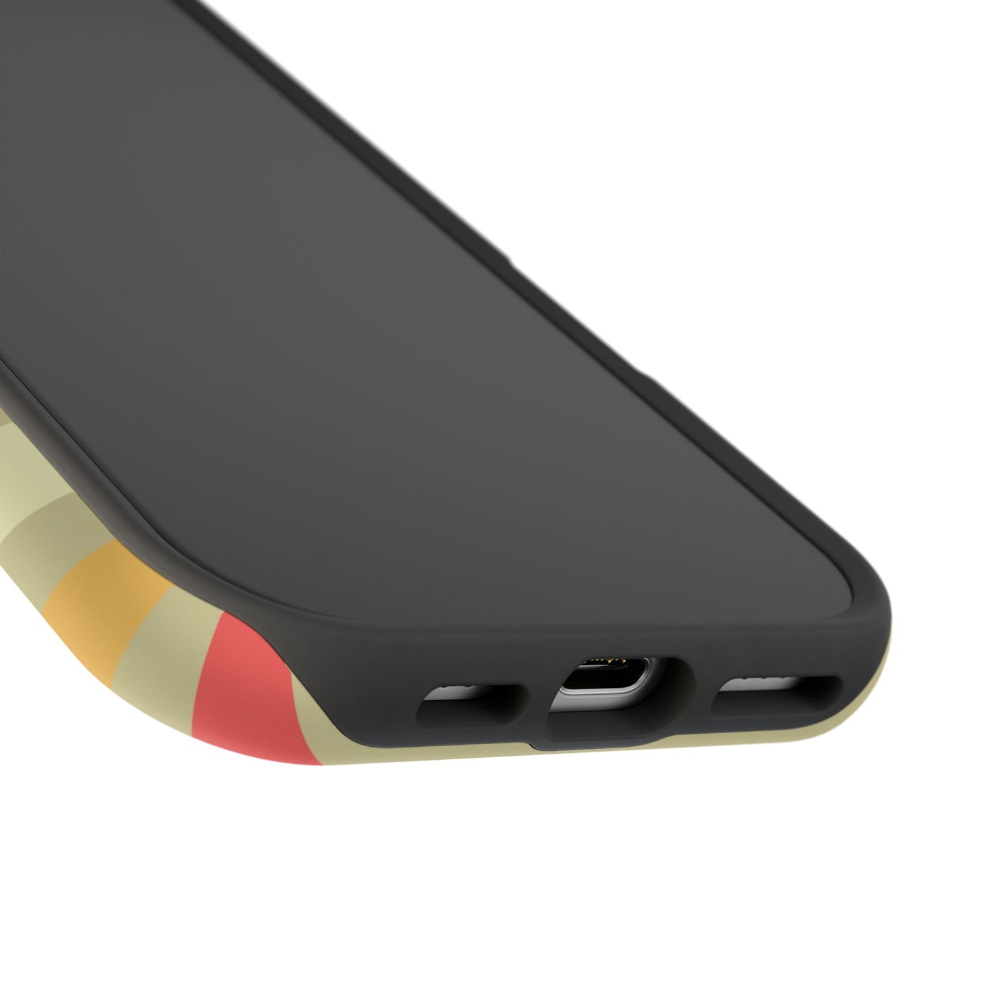 Retro Striped Case for iPhone 16, 15, 14, 13 - MagSafe Magnetic Tough Case by HitStickers