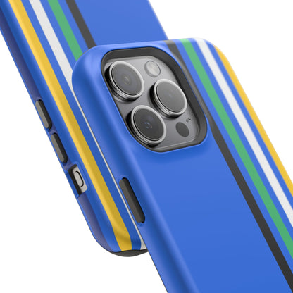 Electric Stripes iPhone 16, 15, 14, 13 - MagSafe Magnetic Tough Case by HitStickers