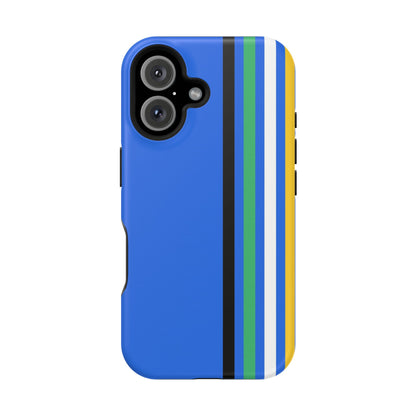 Electric Stripes iPhone 16, 15, 14, 13 - MagSafe Magnetic Tough Case by HitStickers
