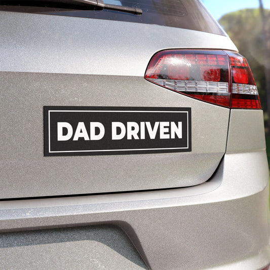 Dad Driven Car Magnet – Cool Dad Car Decal, Fun Bumper Magnet for Fathers, Strong & Weatherproof Vehicle Accessory