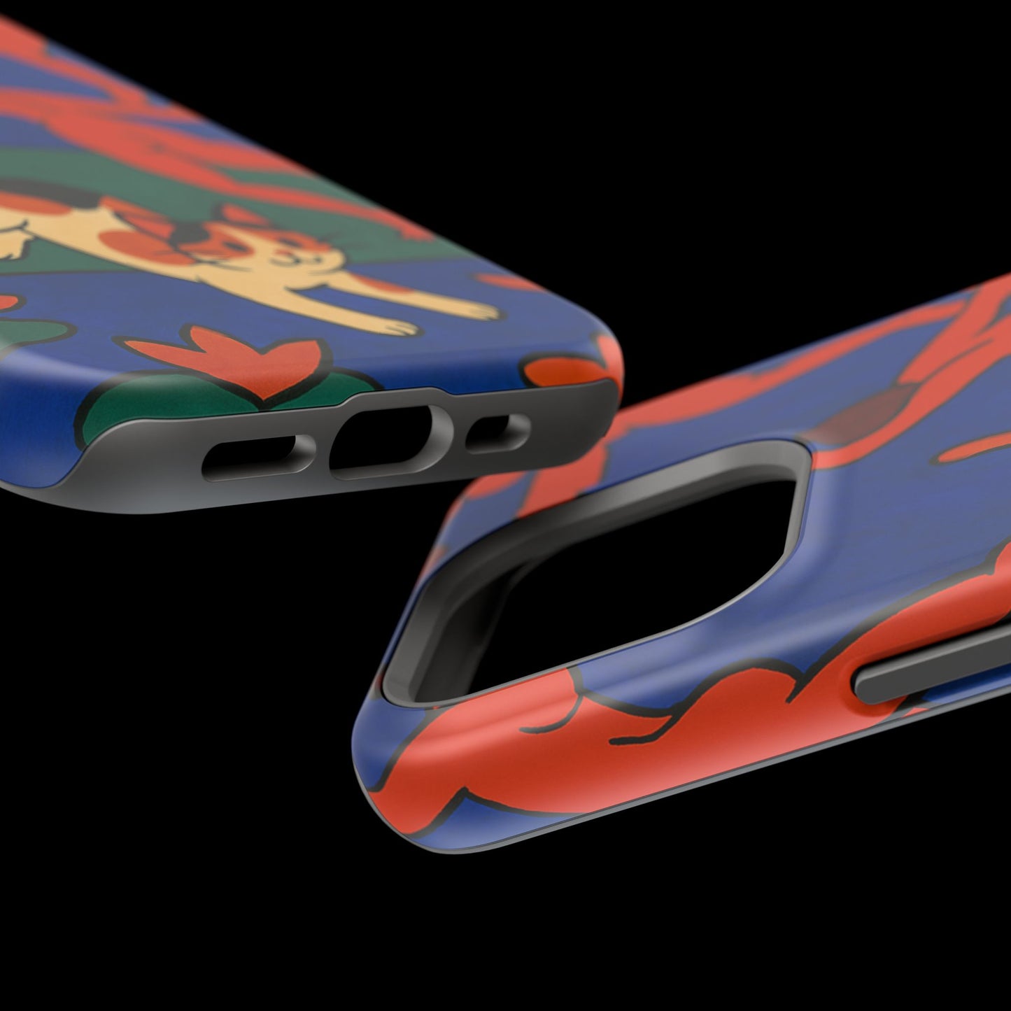 Dancing with the Cat – Matisse Inspired – iPhone 16, 15, 14, 13 – MagSafe Magnetic Tough Case by HitStickers