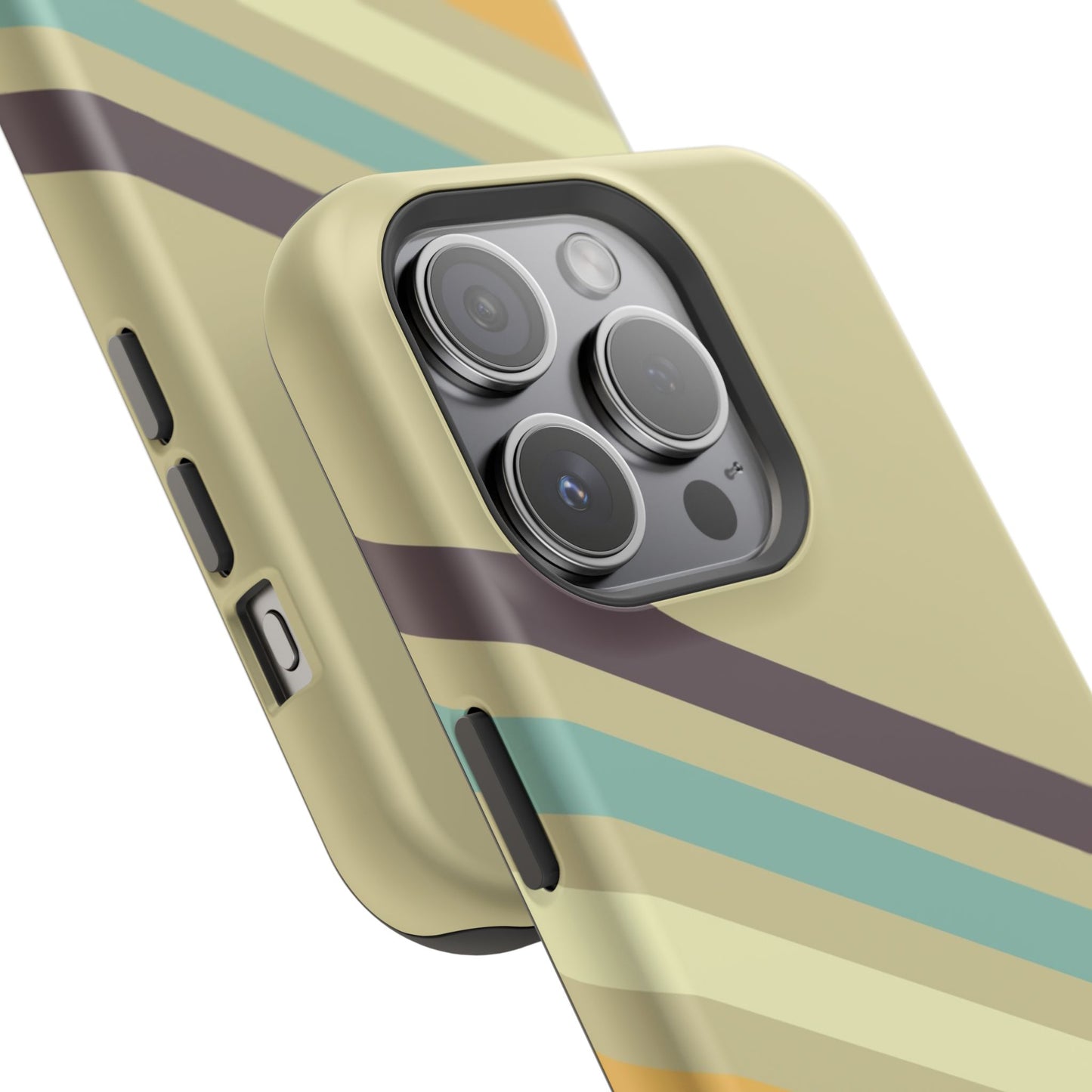 Retro Striped Case for iPhone 16, 15, 14, 13 - MagSafe Magnetic Tough Case by HitStickers