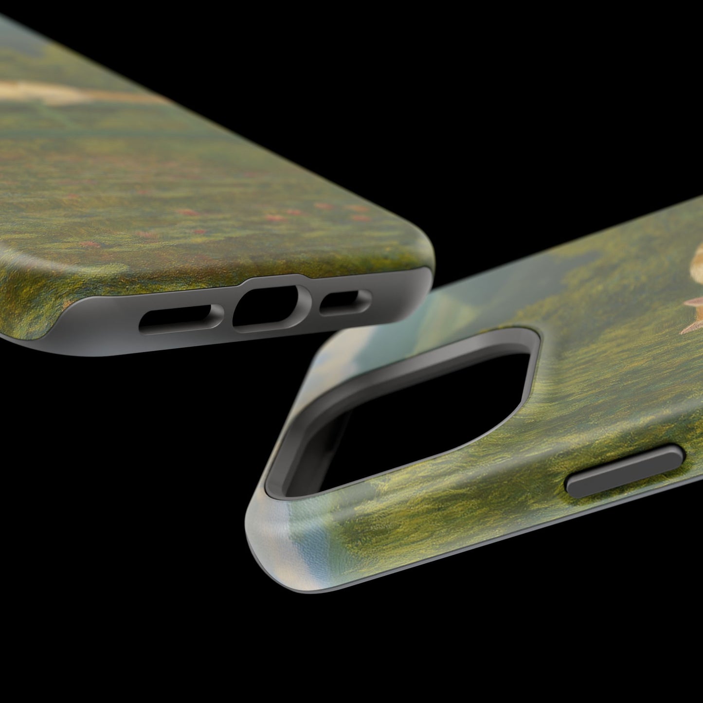 Sleeping Cat on the Japanese Bridge – Monet Inspired – iPhone 16, 15, 14, 13 – MagSafe Magnetic Tough Case by HitStickers