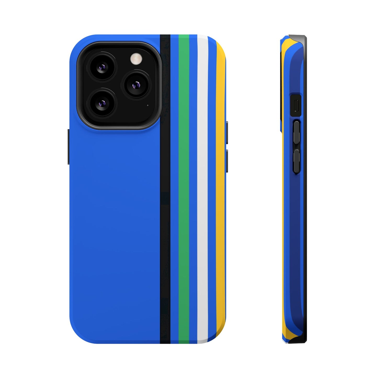 Electric Stripes iPhone 16, 15, 14, 13 - MagSafe Magnetic Tough Case by HitStickers