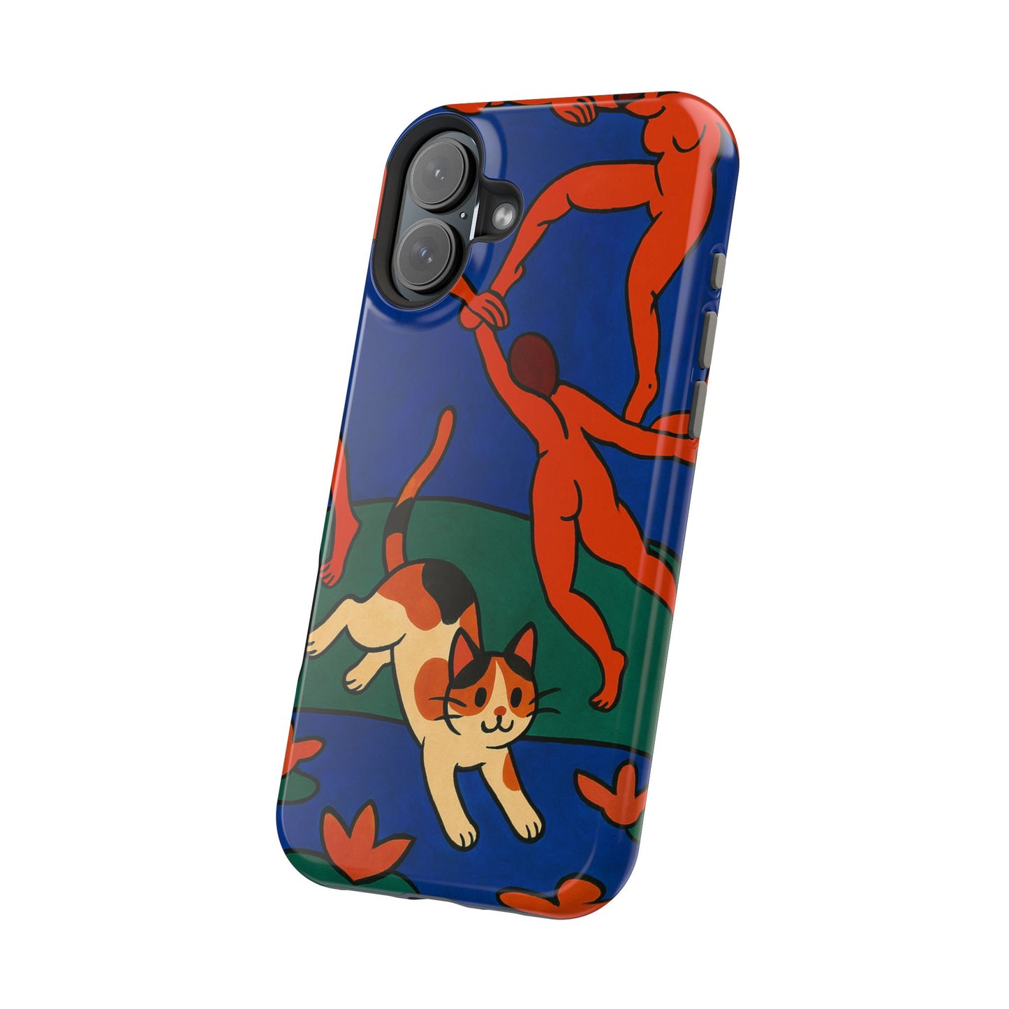 Dancing with the Cat – Matisse Inspired – iPhone 16, 15, 14, 13 – MagSafe Magnetic Tough Case by HitStickers
