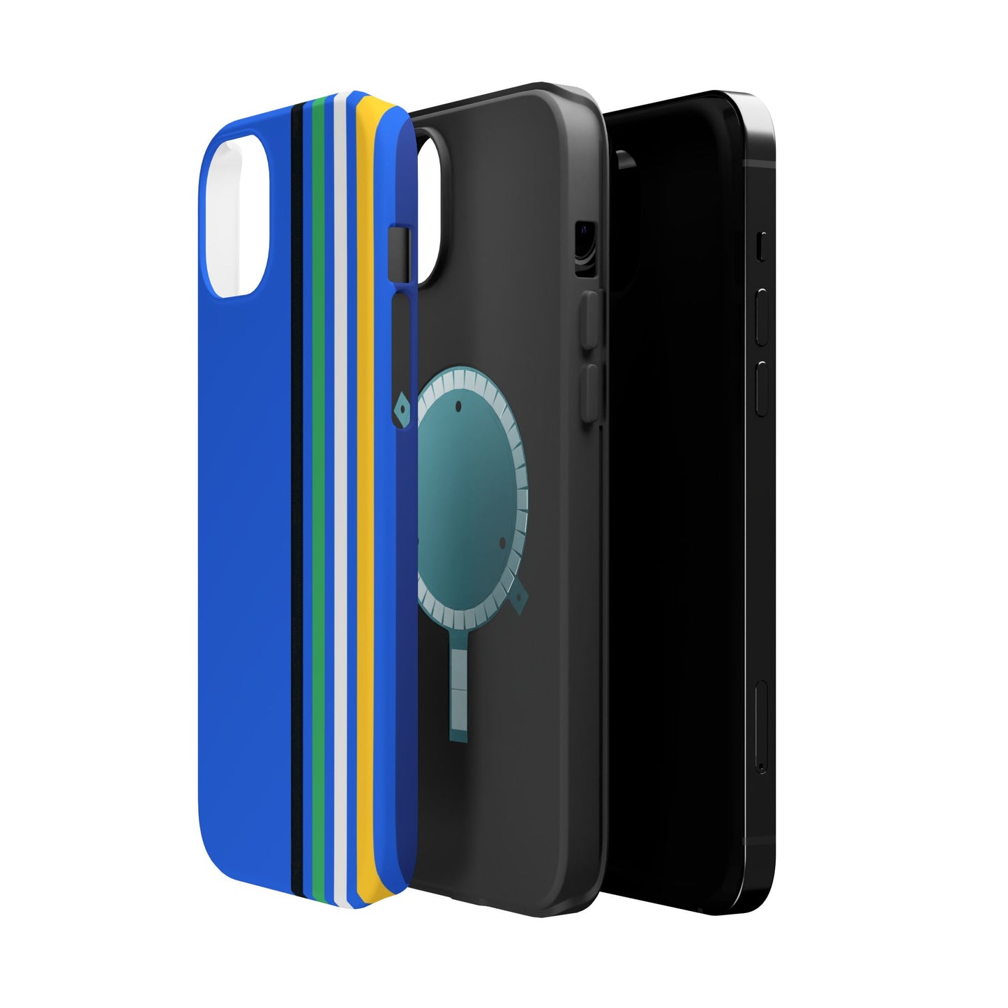 Electric Stripes iPhone 16, 15, 14, 13 - MagSafe Magnetic Tough Case by HitStickers