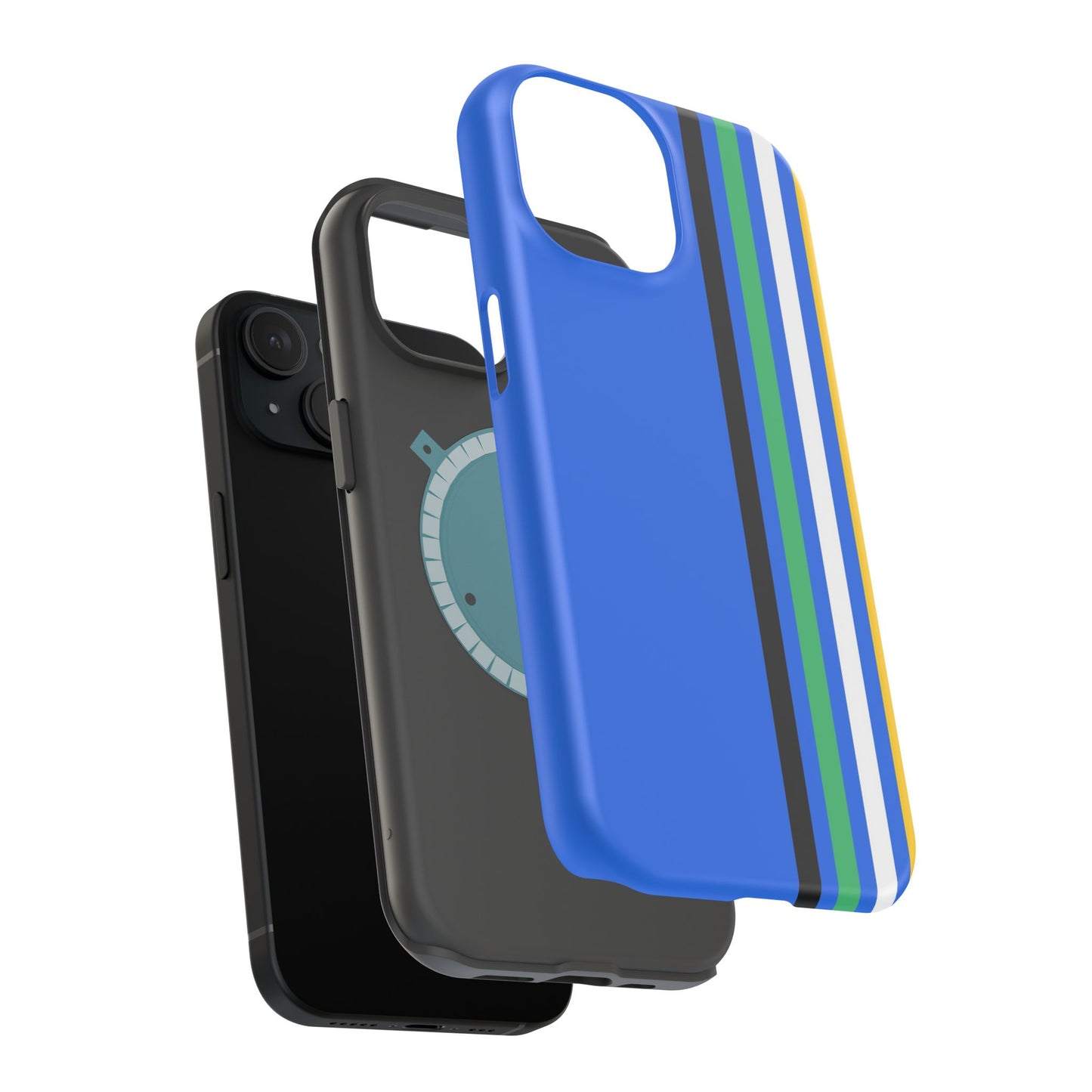 Electric Stripes iPhone 16, 15, 14, 13 - MagSafe Magnetic Tough Case by HitStickers