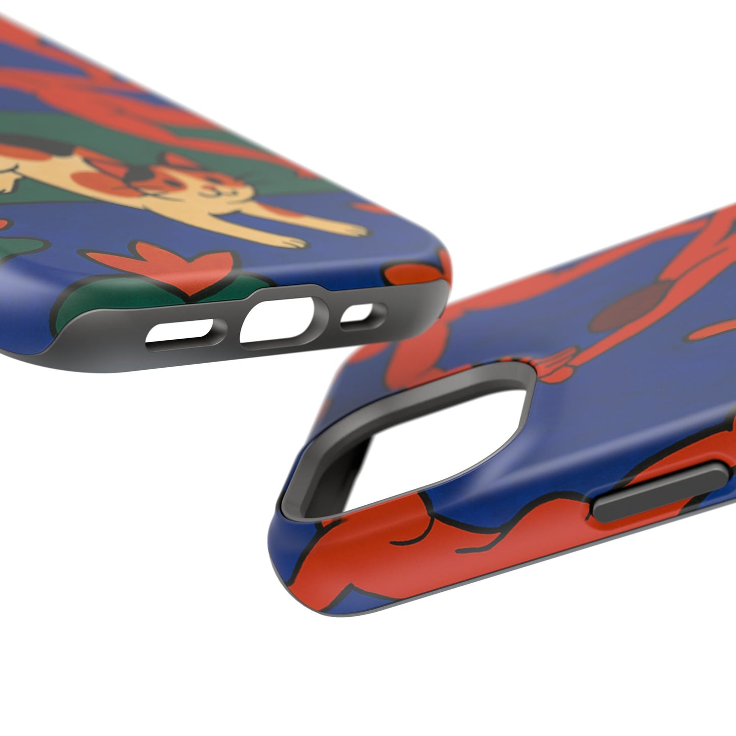 Dancing with the Cat – Matisse Inspired – iPhone 16, 15, 14, 13 – MagSafe Magnetic Tough Case by HitStickers