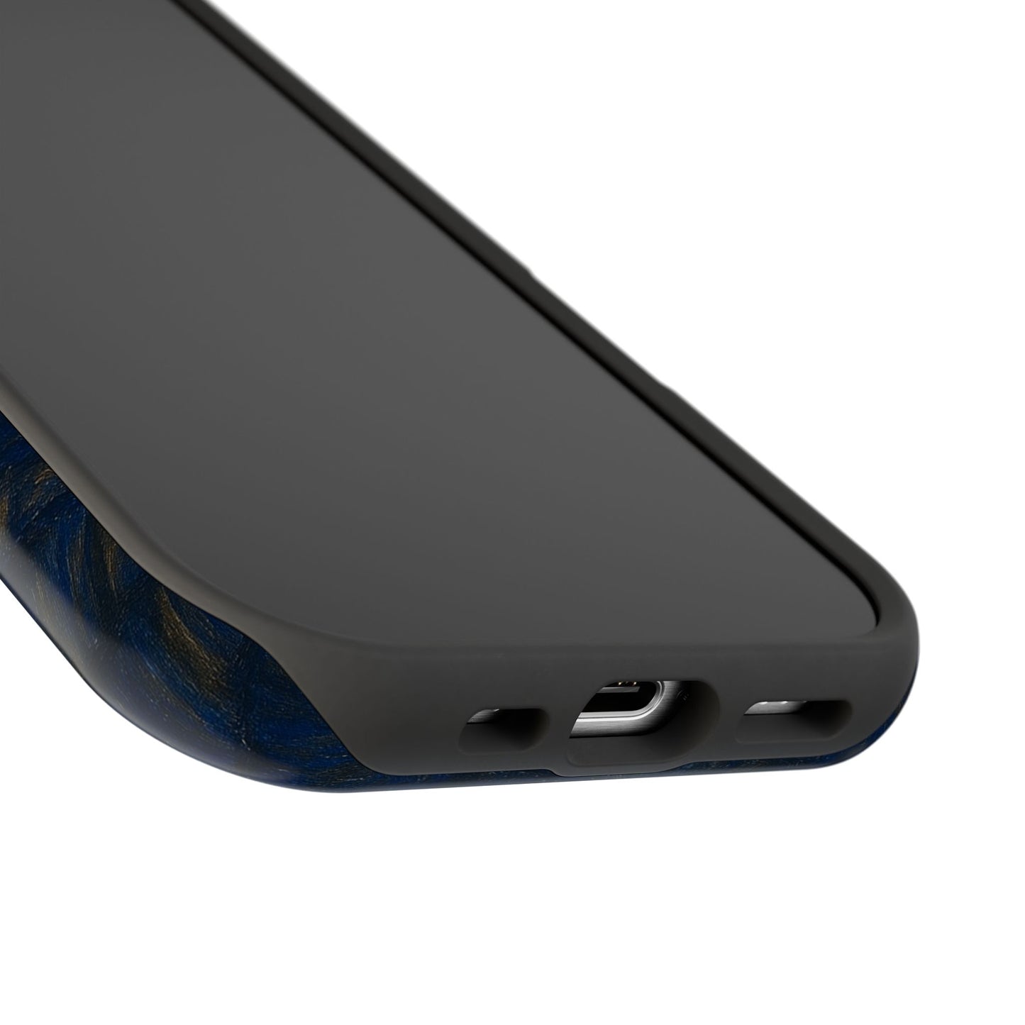 Starry Night Cat – Van Gogh Inspired – iPhone 16, 15, 14, 13 – MagSafe Magnetic Tough Case by HitStickers