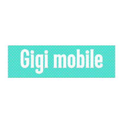 Gigi Mobile Car Magnet – Fun and Creative Vehicle Accessory - Bumper Sticker