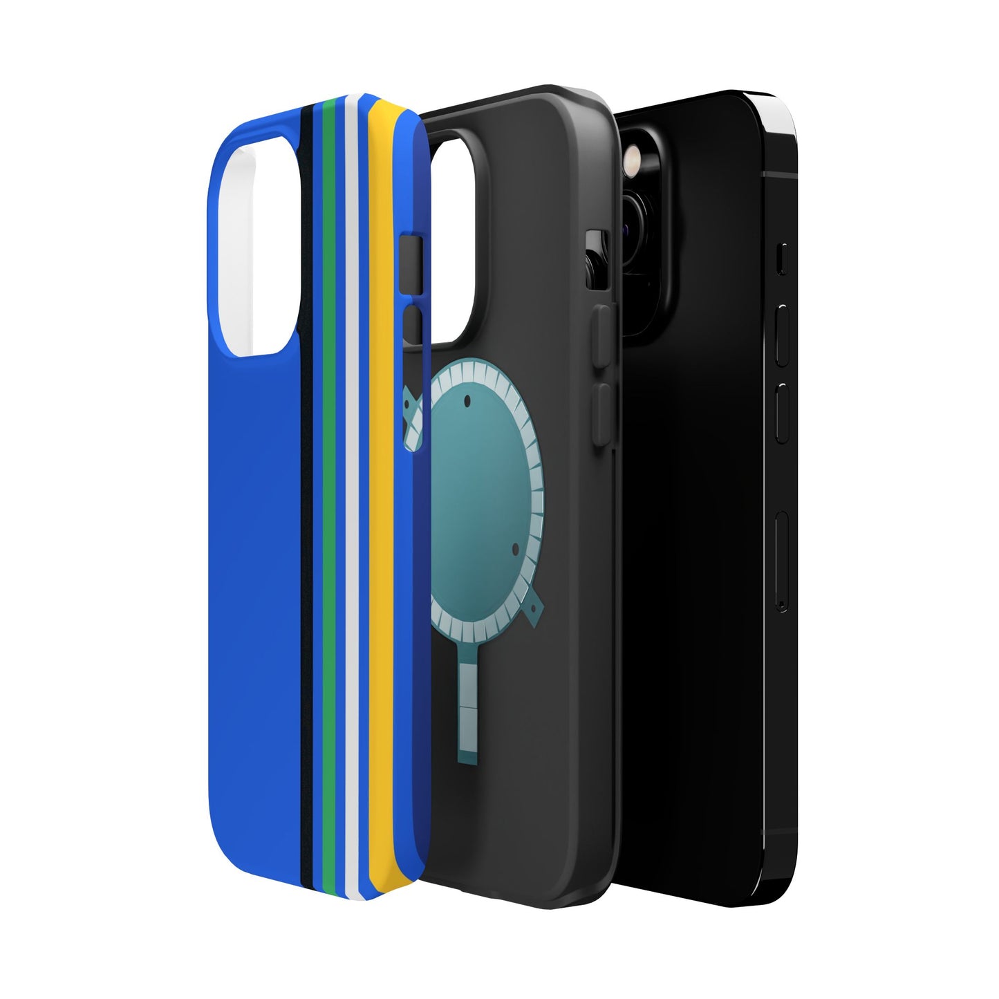Electric Stripes iPhone 16, 15, 14, 13 - MagSafe Magnetic Tough Case by HitStickers